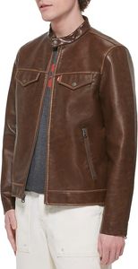 Chaqueta de cuero de moda de invierno para hombres más vendidos hecha a medida con tela teñida de nueva condición de alta calidad procesada - Product Image 6