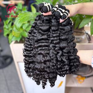 Top Tendances Coiffures Brut Birman Bouclés Cheveux Vietnamiens 100% Cheveux Bruts Un Donneur Double Tiré Meilleur Prix Dropship Disponible - Product Image 2