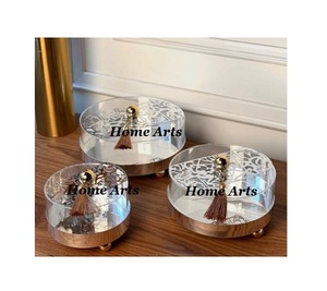 เซิร์ฟเวอร์ขนมปอกระเจาและหวายพร้อมฝาปิดชุดละ3ขนาด - Product Image 3