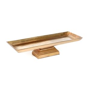 <b>Gold</b> Plated Designer Home Dining Tabletop Decorative Rectangle Shape Food Serving Tray Display for Home Hotel Restaurant - Product Image 2