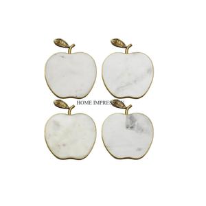 Lot de 4 sous-verres de cuisine en forme de pomme pour la décoration de la table et de la cuisine - Product Image 1