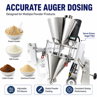 Machine d'emballage automatique de petits sachets de poudre en acier inoxydable 304, contrôlée par PLC, avec dosage précis et scellage stable pour les protéines
