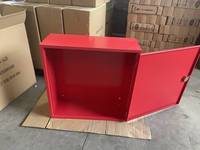Armoire d'incendie simple et double de taille personnalisée, armoire de tuyau d'incendie, armoire d'enrouleur de tuyau d'incendie en acier doux et en acier inoxydable
