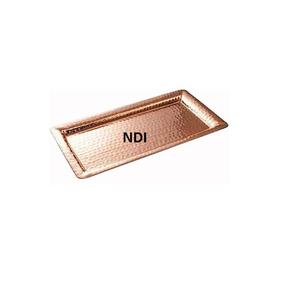 Bandeja de Metal de diseño hecho a mano de estilo lujoso para Decoración de mesa de cena bandeja de Metal bandeja de servidor de alimentos de forma Rectangular - Product Image 3