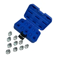 Clé de douille antivol pour écrous de roue, outil de démontage de haute qualité en acier au carbone moyen traité thermiquement, argenté, 17 mm, garantie 6 mois