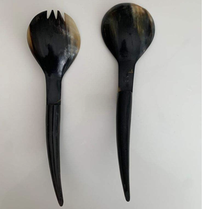 Classic 100% Natural Horn <b>Spoon</b> Animal Design Eco-Friendly Polished <b>Serving</b> <b>Spoon</b> for Home Decoration Hot Selling - Product Image 1