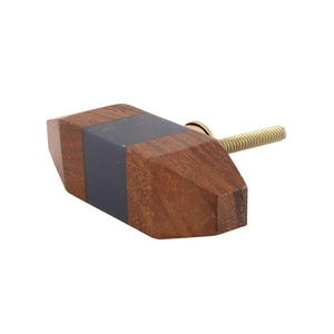 2025 perillas de mármol de madera de aspecto elegante recién llegadas nuevo aspecto mango de madera hecho a mano de tamaño personalizado para muebles de baño - Product Image 1