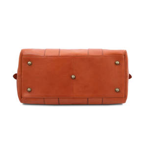 Sac à Main en Cuir Premium Brown <b>Leather</b> Duffel <b>Bag</b> with Adjustable Shoulder Strap, Luxury Travel <b>Weekend</b> <b>Bag</b> <b>for</b> <b>Men</b> and Women - Product Image 3