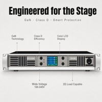 Amplificateur de puissance numérique de classe D GaN 4 canaux FFR AUDIO D4100