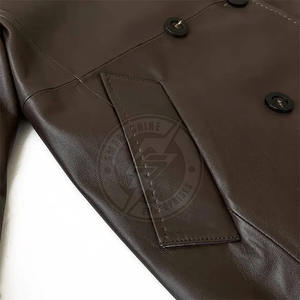 Nouveau Manteau Long d'Hiver 2026 en Cuir Léger pour Hommes, Conception Personnalisée de Haute Qualité, Prix de Gros - Product Image 5