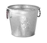 Seau à glace en métal galvanisé Durable de forme ovale, nouveau Design pour bouteille de vin et de boissons fraîches