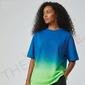 T-shirt oversize pour homme 100% coton lavé, lourd, vintage, dégradé, logo personnalisé, vente en gros - Product Image 2