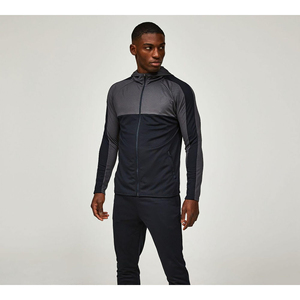 Survêtement décontracté à capuche zippé 100 % coton respirant grande taille pour homme, origine Pakistan, ensembles d'hiver imprimés légers - Product Image 4