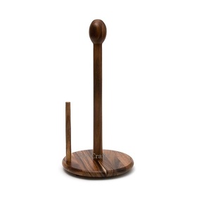 Soporte de papel tisú de madera y metal de diseño maravilloso con soporte de pie de papel de cocina de calidad superior - Product Image 6