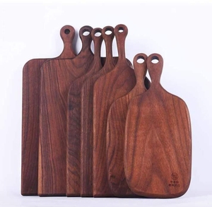 Planche à découper rectangulaire écologique en bois d'acacia et de manguier du fabricant, nouvelle planche à découper en bois de finition personnalisée, fromage en bambou - Product Image 1