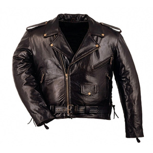 Chaqueta de moto marrón Retro estilo Brando para hombre, nuevo abrigo de motorista de cuero genuino de invierno con cuello con capucha, novedad de 2017 - Product Image 4