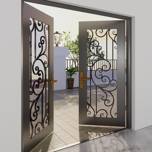 Porte ornementale en fer forgé pour l'entrée de la maison Fabriqué au Vietnam avec photos design de la porte principale et style portail - Product Image 6