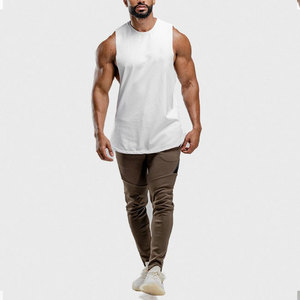 Haute qualité impression personnalisée plaine coton Muscle Cut-Off sans manches Gym débardeur à capuche hommes Style décontracté pour la musculation - Product Image 2