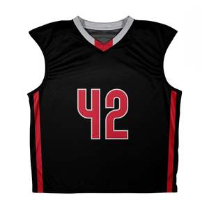 Débardeur de crosse réversible personnalisé Maillot sans manches en maille légère pour jeunes adultes - Product Image 6