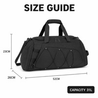 Sac de sport multi-usage, sac de voyage, sac à dos de sport avec poche pour chaussures, sac de week-end 30L, sac à dos de voyage d'affaires