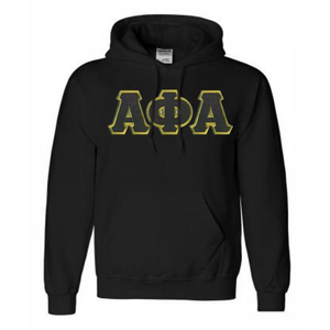 Sweat-shirts thermiques en coton à fermeture éclair pour hommes, brodés sur mesure, coupe ample, confortables, Alpha Fil Omega Delta Sigma Psi - Product Image 3