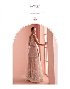 Último Modelo de Salwar Kameez con Bordado de Mariposa Etérea y Encaje Floral, Traje Tradicional Indio Pakistaní de 3 Piezas para Mujer, Ideal para Fiestas - Product Image 6