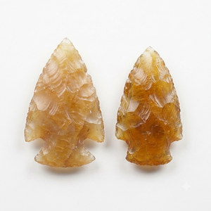 Puntas de flecha de piedra, calcita amarilla natural, puntas de flecha de cristal, puntas de flecha de jaspe elegante curativas, gemas, mayoristas de cristales - Product Image 3