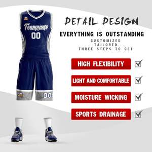 Uniformes de Baloncesto Personalizados al por Mayor para Hombres y Mujeres, Conjuntos de Uniformes de Baloncesto al por Mayor con Logotipos Bordados - Product Image 3
