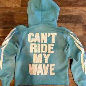 Haute qualité hommes pull broderie en détresse sweats à capuche hommes haut tendance 3D motif polaire prix de vente - Product Image 5