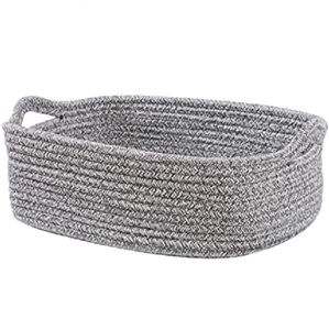 Cesta de almacenamiento de macramé blanco, accesorios de baño, para sala de estar, cesta de malla, soporte de cocina para frutas, venta directa de fábrica, venta al por mayor - Product Image 3