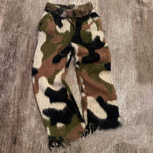 Pantalons de survêtement en mohair, mélange doux de tricot, pour se détendre et tenues décontractées, pantalons de survêtement en mohair, bas de survêtement en tricot moderne - Product Image 5