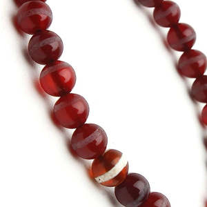 Bracelet en calcédoine brune, pierre astrologique, unisexe - certifié naturel et aux effets positifs - Product Image 3