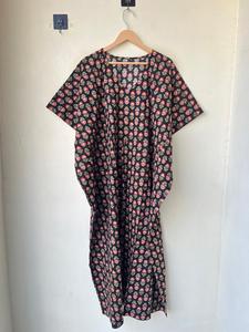 Vestido de caftán largo para ser mamá, uso diario, ropa de dormir para la playa, de algodón 100% caftán, vestido largo Maxi, regalo, caftán con estampado Floral - Product Image 6