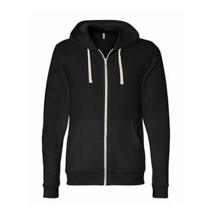 Bella Canvas Zipper Tri-blend Hoodie Hombres Unisex Mujeres Sudaderas con capucha de gran tamaño Sudaderas de lana Sudaderas con cremallera de manga larga - Product Image 2