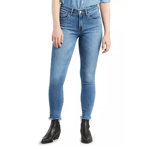 Prix de gros de haute qualité femmes jambe large décontracté Sexy ample maigre ajusté taille haute droite Denim Jeans pantalon pour les dames - Product Image 4