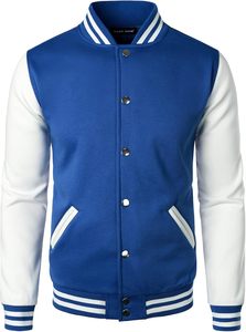 Chaqueta de béisbol para hombre, chaqueta unisex informal con soporte de chenilla bordada, personalizada, venta al por mayor, DDP, envío - Product Image 2