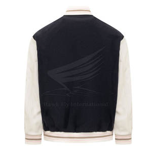 Chaqueta Letterman de Alta Calidad al Mejor Precio para Hombre, Algodón y Lana, Mangas Largas, Estilo Urbano de Invierno, Logotipo Frontal - Product Image 2