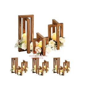 Faroles de Madera para Eventos y Bodas, Faroles Vintage de Diseño Atractivo, Farol de Bambú Natural Decorativo - Product Image 6