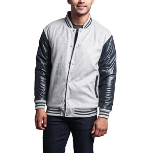 Veste universitaire en laine légère de haute qualité personnalisable pour hommes, respirante, décontractée, vêtements d'hiver, col montant, nouveau design OEM Letterman - Product Image 1