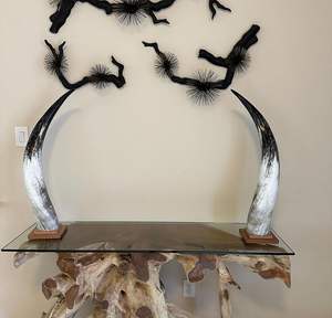 Par de Cuernos de Vaca Decorativos, Cuernos Largos Naturales, Decoración para el Hogar y la Pared - Product Image 6