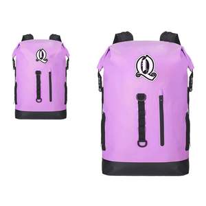 กระเป๋าเป้เดินป่ากันน้ำสีชมพูอ่อน 30 ลิตร กระเป๋าแห้ง PVC ทนทาน สำหรับสาวๆ ตั้งแคมป์ เดินป่า ท่องเที่ยวกลางแจ้ง เล่นกีฬา - Product Image 6