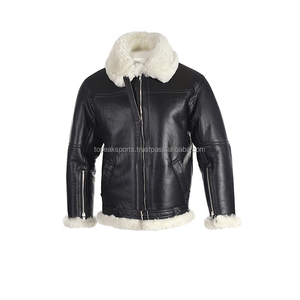 2026 OEM Latest Arrival Antique Brown Men's <b>Sheep</b> <b>Skin</b> <b>Jackets</b> Custom-Made High Quality Low Moq Plus-Size Winter Fashion <b>Jackets</b> - Product Image 3