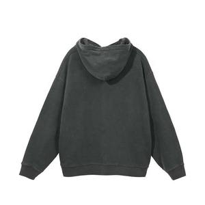 Fabricant personnalisé 400gsm Sweats à capuche pour hommes 100% coton surdimensionné acide lavage broderie haute qualité personnalisé vieilli - Product Image 2