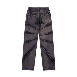 กางเกงคาร์โก้ผ้ายีนส์ทรงตรงเข้ารูปสำหรับผู้หญิงมีแบรนด์แฟชั่นใหม่ผลิตจากโรงงาน2024 - Product Image 2