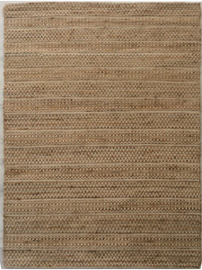 Usine directe luxe moderne salon usage domestique tissé à la main naturel non teint coloré coton jute rayé tapis épais ensembles de tapis - Product Image 2