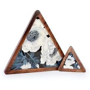 Accessoires Plateau de service avec rainures et poignée Long plateau de service réversible en bois d'acacia pour la nourriture - Product Image 3