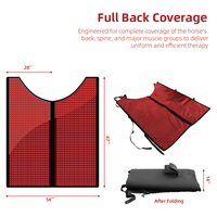 Dispositivo de Terapia de Luz Roja Infrarroja para Caballos, Manta de Terapia de Luz Equina de 660 Nm y 850 Nm, Alfombrilla de Terapia para Caballos, para Todo el Cuerpo