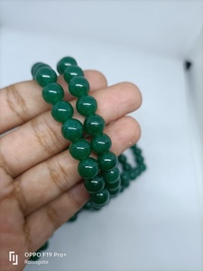 Pulsera de Jade Verde, Cuentas de Piedras Preciosas Naturales de Primera Calidad, Joyería de Cristal Elástica, Símbolo de Suerte, Prosperidad y Armonía - Product Image 3