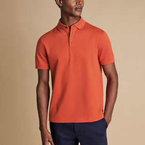 Polos de golf de poliéster y algodón orgánico personalizados al por mayor para hombres, uniforme de alta calidad con logotipo bordado de impresión personalizado - Product Image 5