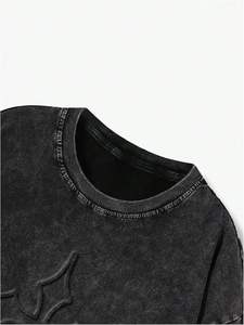 Nouveau design T-shirt délavé à l'acide T-shirts pour hommes de qualité supérieure Fournisseur de t-shirts pour hommes à manches courtes du Pakistan - Product Image 5